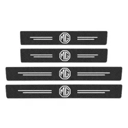 Naklejki Ochronne na Progi MG – Carbon Look z Logo MG - zestaw 4 sztuk